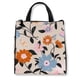 thumbnail image 1 of Kate Spade New York Bolsa de almuerzo portátil suave con forro interior aislado plateado y bolsillo de almacenamiento, jardín floral, 1 of 5