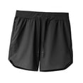 thumbnail image 3 of Pantalones cortos de entrenamiento para hombre con bolsillos con cremallera y cómodos kits deportivos con cordón M, 3 of 9