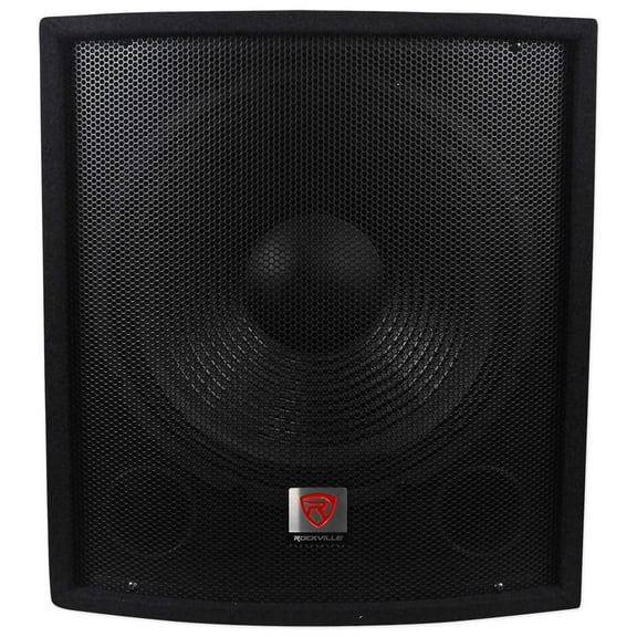 Rockville SBG1158 15" 800 Watt Passive Pro DJ Subwoofer, MDF Cabinet/Pole Mount