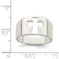 thumbnail image 2 of 925 Sterling Silver Cross Ring Religious, 2 of 6