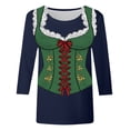 thumbnail image 4 of NJGRAE Tshirts Shirts for Women Oktoberfest Themed Casual T Shirt for Women Men Party Top with Short Sleeve Comfortable Round Neck Tee for Festival Travel Spring Fall Outfit, 4 of 4