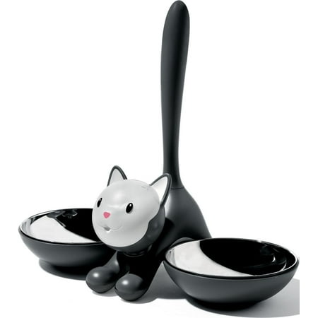 - Tigrito Cat Bowl by Miriam Mirri Color: Black, Playfully and adorable cat dishes By Alessi