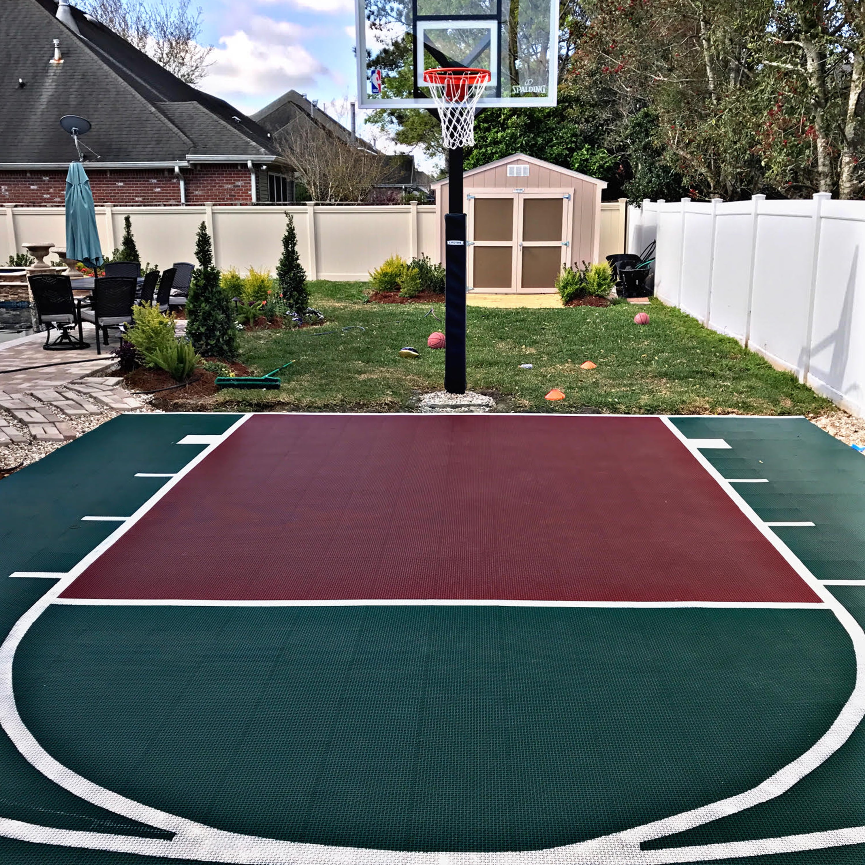 Flooringinc Outdoor Basketball Court, Basketball Court Tiles