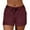 Wine, variant on Rezuofi 1 Pcs Yoga Shorts for Women Cotton Summer Casual Low Rise Drawstring Athletic Shorts Slim Soft Lounge Shorts with Pockets