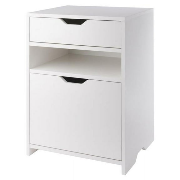 26.6 in. Nova 1-Drawer Filling Storage Cabinet, White