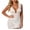White, variant on Womens Beach Cover Up Ring Hollow Out Solid V-Neck Sleeveless Mesh Sheer Swim Outerwear Summer Resort Dress