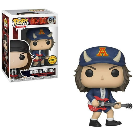 AC / DC Funko POP! Rocks Angus Young Vinyl Figure (Devil Horned Hat, Chase Version)