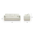 thumbnail image 5 of Jennifer Taylor Home Knox 84" Modern Farmhouse Living Room Sofa Flax White Linen, 5 of 12
