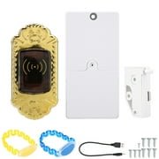 TM Card Safety iButton Cabinet Sauna Locker Room Lock Securit(Golden W shaped Induction Lock)