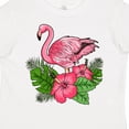 thumbnail image 4 of Inktastic Flamingo with Tropical Flowers Boys or Girls Toddler T-Shirt, 4 of 5