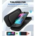 thumbnail image 6 of MoKo Protective Hard Shell Carrying Case for Nintendo Switch 2 2025 with 10 Game Card Slots,Black, 6 of 8