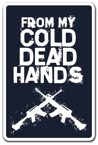 From My Cold Dead Hands Decal Warning Ammo Quote Protection Indoor Outdoor 5 Tall Walmart Com
