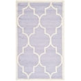 thumbnail image 2 of SAFAVIEH Cambridge Kevin Geometric Wool Area Rug, Lavender/Ivory, 3' x 5', 2 of 7