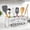 White-4 Compartments, variant on FUYGRCJ Kitchen Utensils Holder with 4 Compartments, 15.7 x 6.1 x 5.1inch Extra Large Wooden Utensil Organizer for Kitchen Countertop, Rustic Countertop Organizer for Cooking Tools