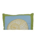 thumbnail image 2 of Shell Treasure Needlepoint Mini Accent Pillow 14" x 14", 2 of 4