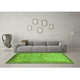 thumbnail image 3 of Ahgly Company Indoor Rectangle Abstract Green Modern Area Rugs, 6' x 9', 3 of 4