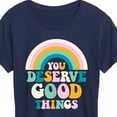 thumbnail image 3 of Instant Message - Inspirational - You Deserve Good Things - Women's Short Sleeve Graphic T-Shirt, 3 of 6