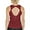 Wine, variant on Yoga Tops Activewear Workout Clothes Open Back Fitness Racerback Tank Tops for Women