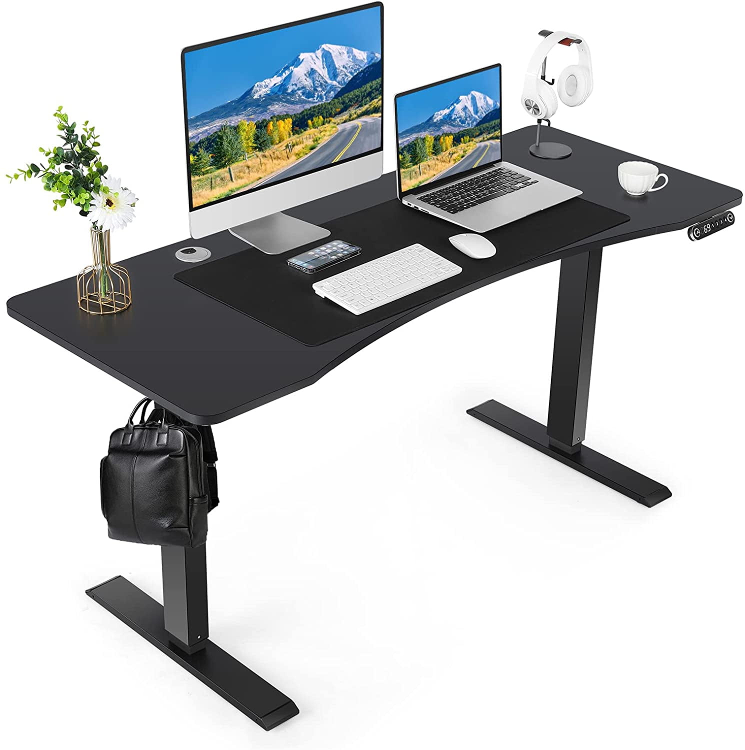 Buy Height Adjustable Electric Gaming Standing Desk, 55 x 24 Inches