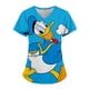 thumbnail image 5 of Uniforme de Disney para mujer, estampado 3D de Mickey Mouse, camisa de trabajo de enfermera, bata con bolsillo, uniforme de enfermería para Navidad, 5 of 5