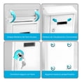 thumbnail image 4 of Buzón de Pared a Prueba de Intemperie con Cerradura Serenelife, Acero Galvanizado, Tapa Metálica para Cartas, Periódicos y Dinero, Buzón para Exterior, Oficina, Casa y Negocios, 4 of 7