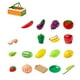 thumbnail image 2 of Juguetes de corte de frutas y verduras, conjunto de juguetes de corte de frutas y verduras, 19 piezas, 2 of 6