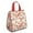 Beige Baseball Elements, variant on Baseball Patchwork Pattern Insulated Lunch Bag for Women & Adults,Large Portable Soft Cooler Lunch Bag,Thermal Food Storage Tote with Pearl Cotton,8.66L,8.75x5.75x9.5 Inch