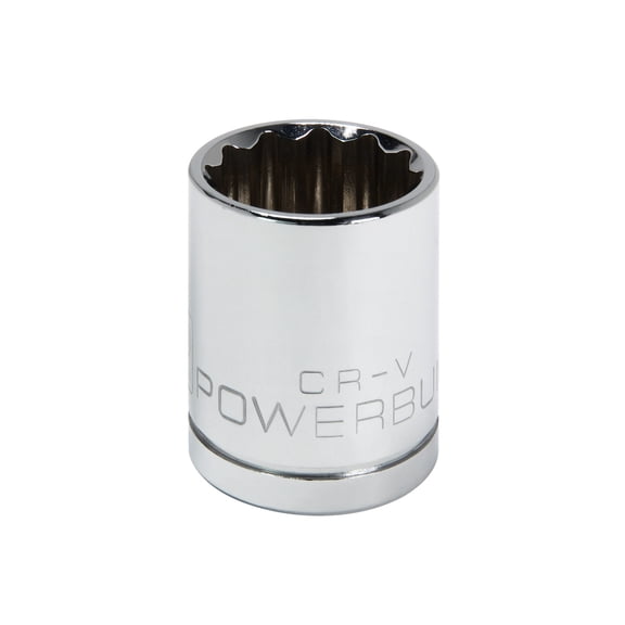 Powerbuilt 1/2 Inch Drive x 7/8 Inch 12 Point Shallow Socket - 642005