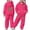 Hot Pink, variant on Girl's 2 Piece Pullover Sweatshirt Set Thick Cozy Tracksuit Fashion Bow Print Pullover Hoodie With Jogger Pants Two Piece Outfit For Toddler Kid Casual Sweatsuits Sets 2-3 Years