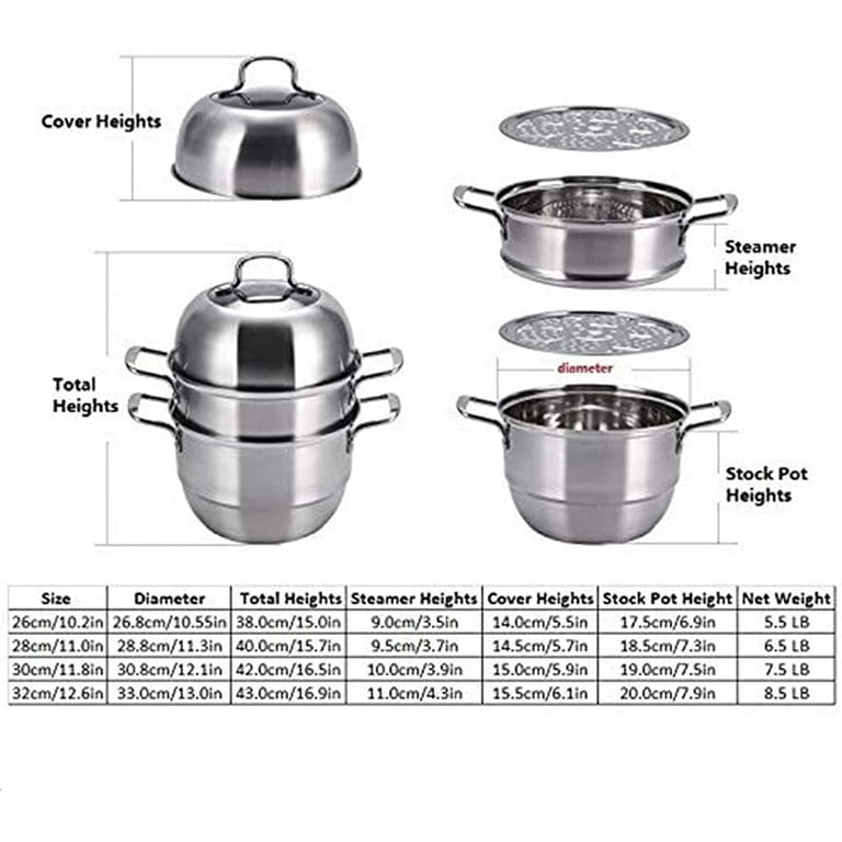 304 Stainless Steel Steam Cooker Pot