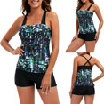 thumbnail image 2 of Babysbule Swimsuits for Women Women's Casual Sling Printing Split Two Piece Swimsuit Beachwear Swimdress, 2 of 9