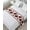 White, variant on Bed Runner Scarf for Twin Size Bed, Christmas Poinsettia Beds Scarf Throws for Foot of Bedding, Winter Xmas Red Floral Botanical Holiday Decorative Beds Runners for Bedroom Guestroom, 71"x20"