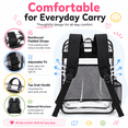 thumbnail image 5 of DAKIMOE Clear Backpack for School Stadium Bookbag Transparent Book Bag Large 17'', 5 of 8