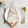 thumbnail image 2 of Easter Eggs Cloth Napkins, Carrots Spring Daisy Botanical Rustic Vintage Washable and Reusable Dinner Napkins Set of 2, Table Napkin for Kitchen Party Birthday Wedding Hotel Housewarming 20"x20", 2 of 9