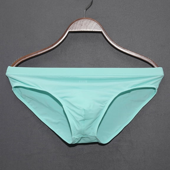 Mens Underwear Bikinis Women's Lace Abdomen Mid Waist and Hip Lift Comfortable Body Breathable Underwear Briefs Light Blue XL