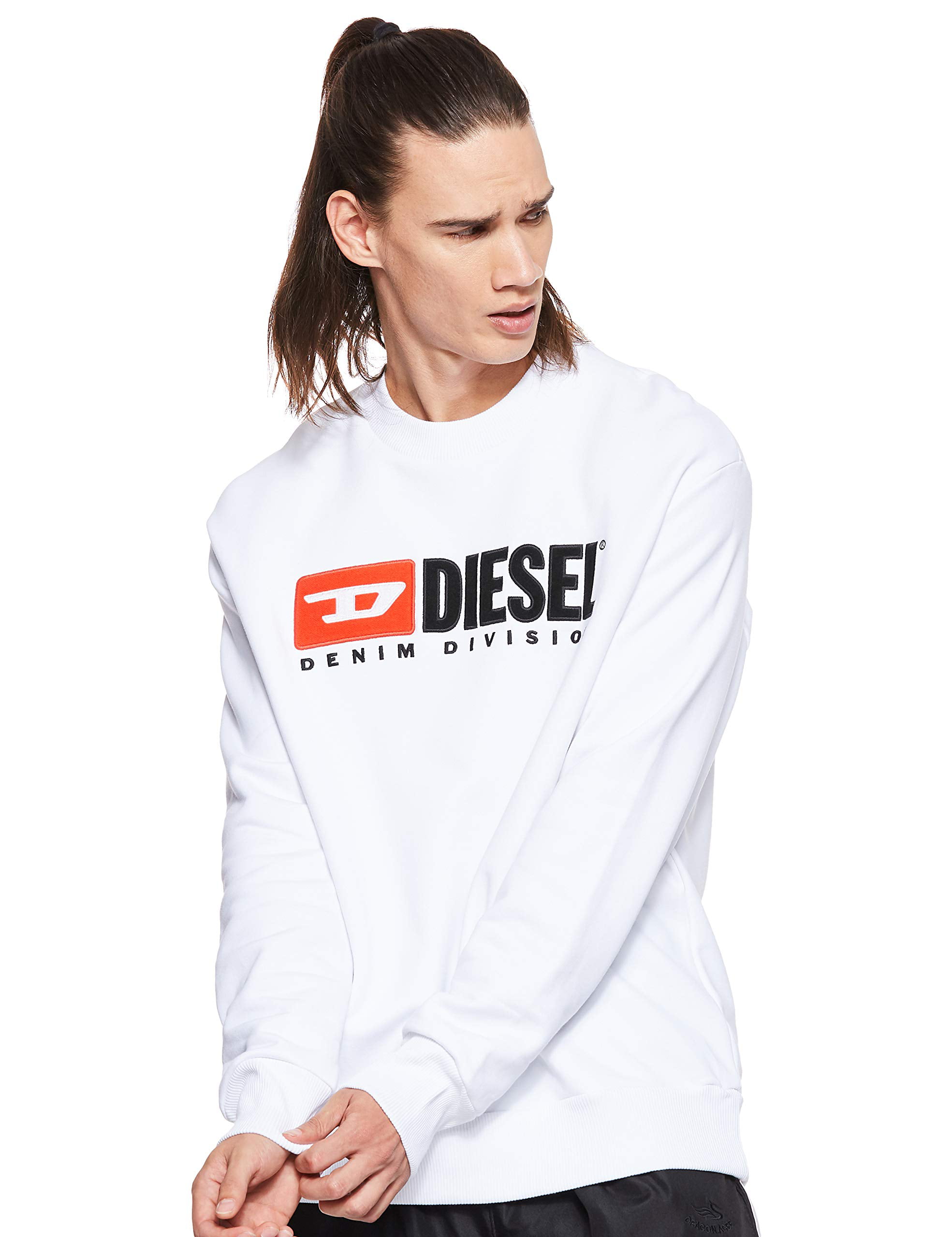 Diesel Men's S-Crew Denim Division Division Sweat Shirt (Medium