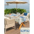 thumbnail image 5 of Outdoor Tablecloth with Umbrella Hole for Patio/Picnic/Party/Camping, Hydrangea Eucalyptus Waterproof Table Cloth Rectangle Table Cover Washable, Summer Botanical Vintage Beige (60"x 102"), 5 of 9