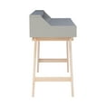 thumbnail image 2 of Linon Rosemont Transitional 2-Drawer Writing Desk, Natural/Gray, 2 of 14
