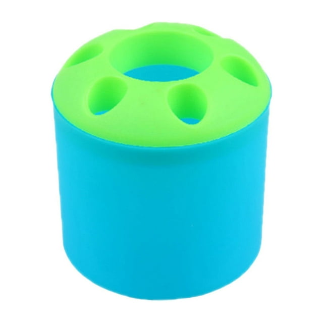 WHEANG Bathroom Toothbrush Toothpaste Plastic Receive Receive A Cup Of Blue Candy Color Portable Toothbrush Holder Pen Holder