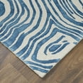 thumbnail image 3 of Feizy Lorrain Modern Abstract, Blue/Ivory, 9'6" x 13'6" Area Rug Easy Care Stain Resistant Fade Resistant Bohemian & Eclectic Watercolor Floor Rug for Living room Bedroom, 3 of 8