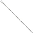 thumbnail image 1 of Beautiful 14k White Gold 4.1mm Polished Fancy Link Bracelet, 1 of 2