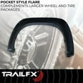 thumbnail image 3 of TrailFX Fender Flare TFT3001S TFX Fender Flares; Pocket Style; Extended Tire Coverage; Black Smooth Paintable Finish; Injected Polypropylene, 3 of 7