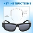thumbnail image 5 of 4K AI Smart Glasses, Real-Time Translation & Object Recognition, Open-Ear Audio, Built-in Camera with 64GB Storage, Wearable Body Camera for Sports, 5 of 11