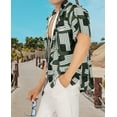 thumbnail image 5 of HAPPY BAY Mens Hawaiian Shirts Short Sleeve Button Down Shirt Men's 4th of July Hawaii Shirts Holiday Casual Summer Beach Patriotic Shirts for Men Funny L Freedom Stars, Black, 5 of 6
