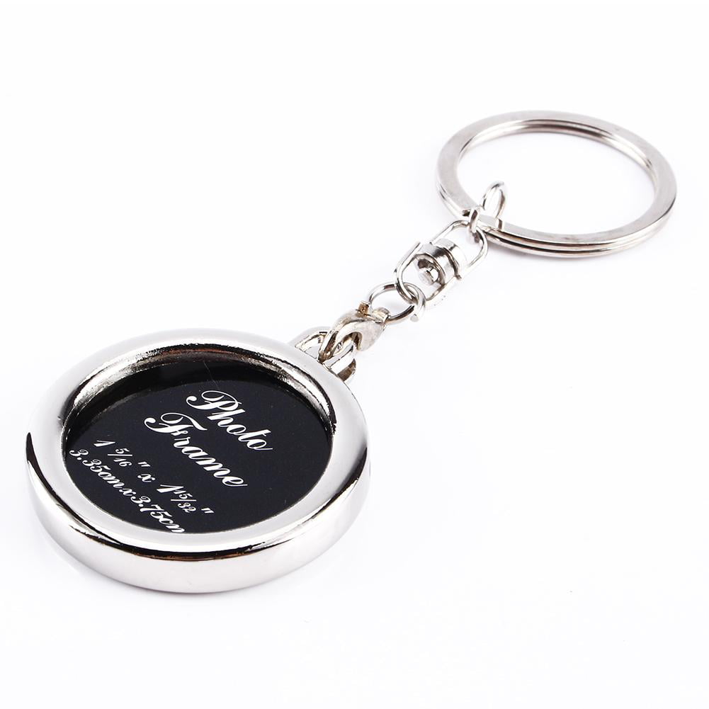 Lovely Mini Metal Alloy Insert Photo Picture Frame Keyring Keychain Gift NEW 