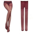 thumbnail image 3 of PENGXIANG Collants Aguichant Mode Couleur Bonbon en Velours Transparent Bas Longs, 3 of 11