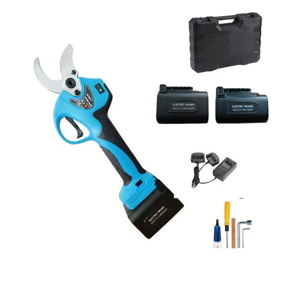 Electric Secateurs, 21V 40mm Cordless Shears Efficient Pruning Scissors Lithium-ion Bonsai Tree Branches Electric Garden Tools SC-8611/8611A Efficientcutting