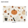 thumbnail image 4 of Yayeee Bath Rug for Bathroom Floor Non Slip Contour Fluffy Soft Absorbent Mat, 20"x24", Hand Drawn Pumpkin, 4 of 7