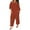 Brown, variant on Summer Pants for Women 2024 Women Casual Solid Cold Shoulder Long Sleeve Jumpsuit Loong Siamese Plus Size Pocket Rompers Jumpsuits for Women Casual Dressy(Black,L)