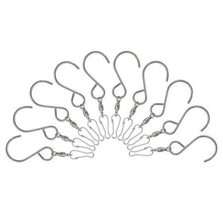 

10pcs Swivel S Hanging Hooks Clips for Wind Spinners Wind Chimes Garden
